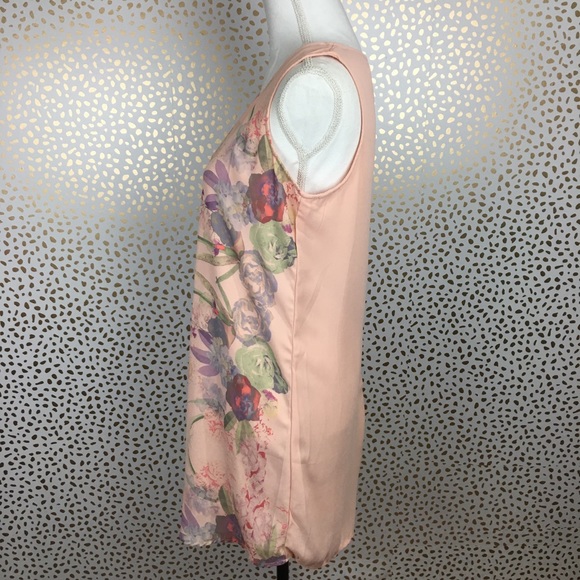 🍑Blu Pepper Floral Sleeveless Tunic Dress Large - Picture 5 of 7